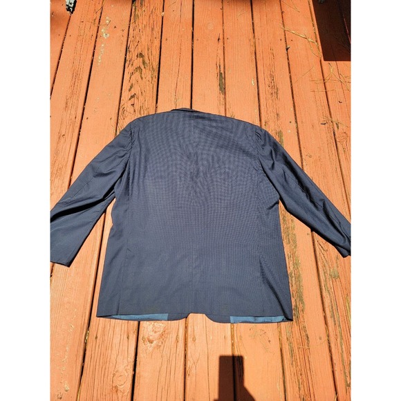 ERMENEGILDO ZEGNA Blue Trofeo 600 WOOL SILK Blazer Sport Coat Jacket - 42 R - Picture 7 of 9